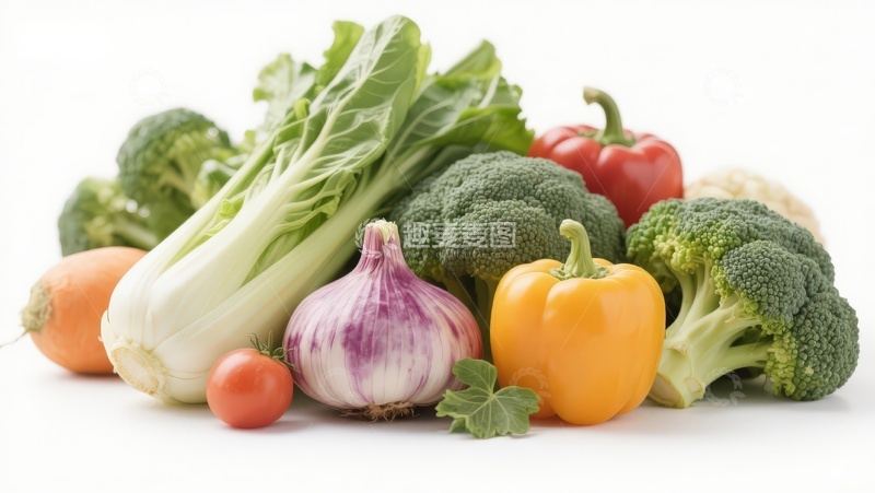 高清大图下载【趣麦麦图】新鲜蔬菜组合展示