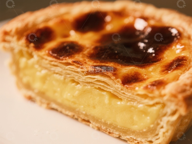 高清大图下载【趣麦麦图】金黄蛋挞，香甜奶油馅