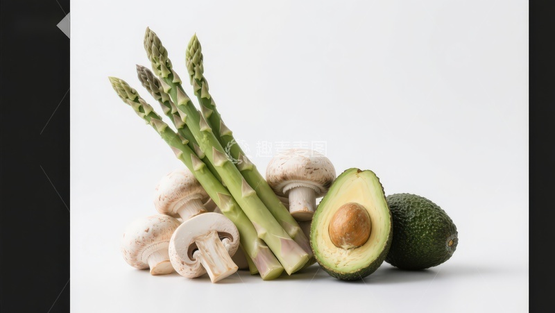 高清大图下载【趣麦麦图】新鲜蔬菜与牛油果静物