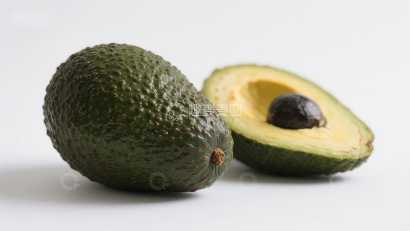 高清大图下载【趣麦麦图】牛油果切开展示