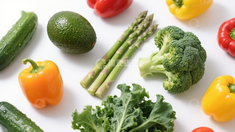 高清大图下载【趣麦麦图】新鲜蔬菜组合展示