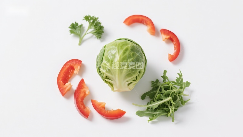 高清大图下载【趣麦麦图】新鲜蔬菜组合摆拍