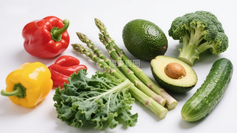高清大图下载【趣麦麦图】-新鲜蔬菜与水果组合