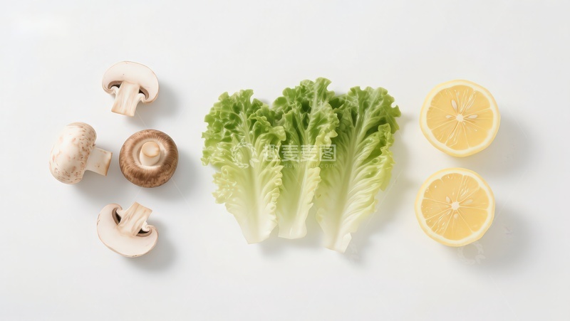 高清大图下载【趣麦麦图】新鲜蔬菜与柠檬静物摆拍