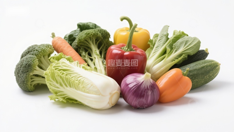 高清大图下载【趣麦麦图】新鲜蔬菜组合展示
