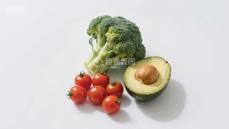 高清大图下载【趣麦麦图】新鲜蔬菜与牛油果组合
