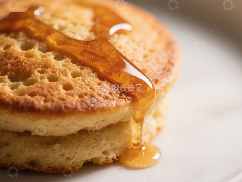 高清大图下载【趣麦麦图】热腾腾的煎饼淋上香浓糖浆