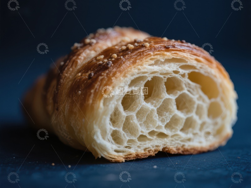 高清大图下载【趣麦麦图】酥脆面包的内部结构
