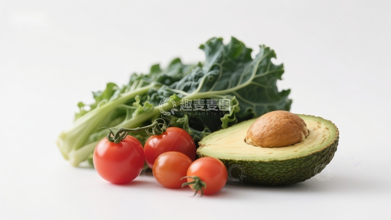 高清大图下载【趣麦麦图】-新鲜蔬菜与牛油果组合