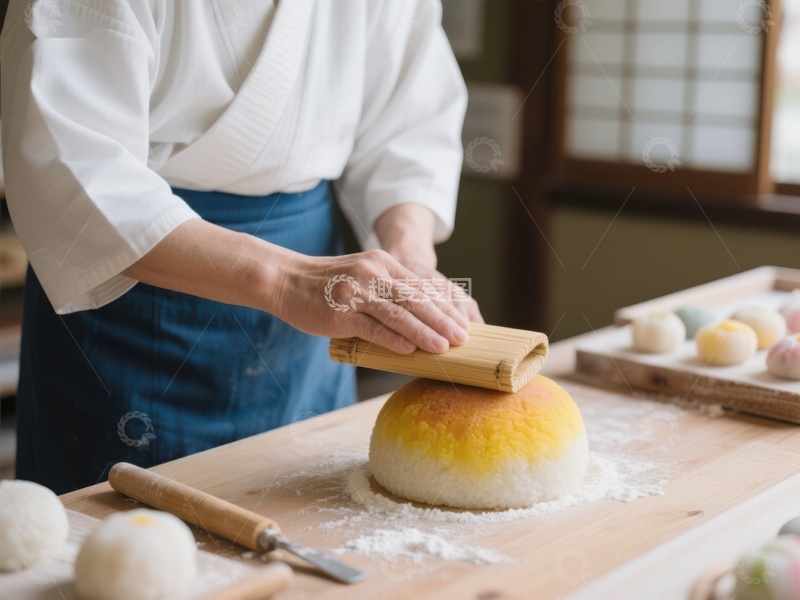 高清大图下载【趣麦麦图】手工制作传统糕点