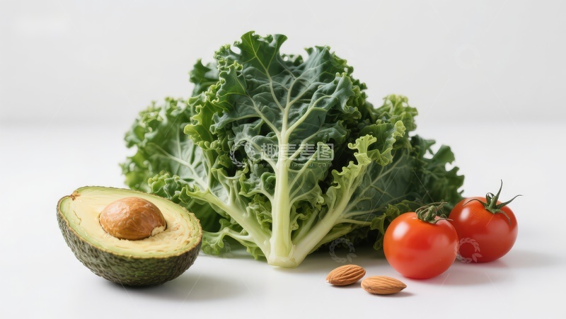 高清大图下载【趣麦麦图】新鲜蔬菜与牛油果静物