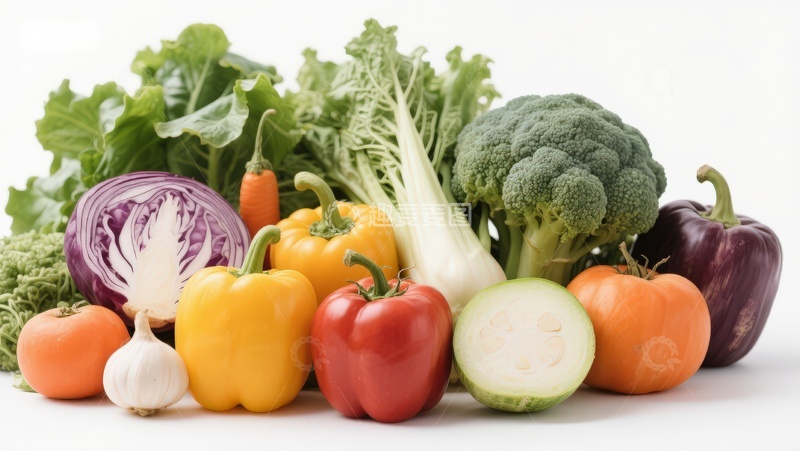 高清大图下载【趣麦麦图】新鲜蔬菜组合展示