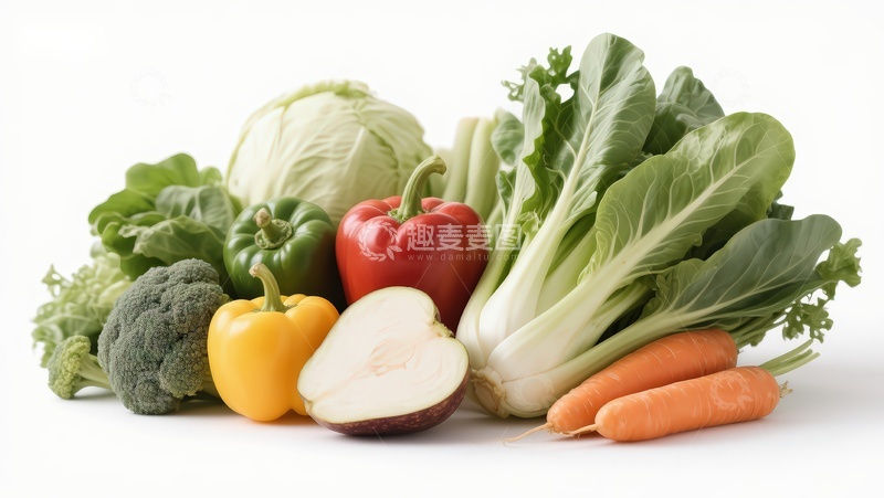 高清大图下载【趣麦麦图】新鲜蔬菜组合展示