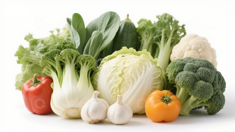 高清大图下载【趣麦麦图】新鲜蔬菜组合展示