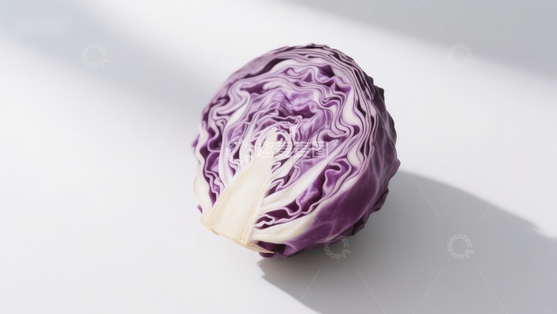 高清大图下载【趣麦麦图】紫甘蓝切面特写