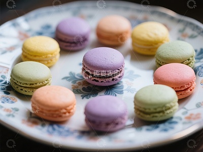 色彩斑斓的马卡龙