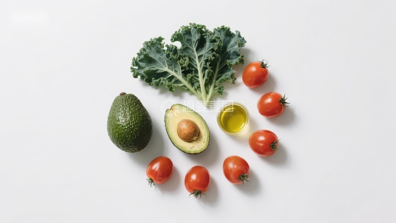高清大图下载【趣麦麦图】新鲜蔬菜与牛油果摆拍