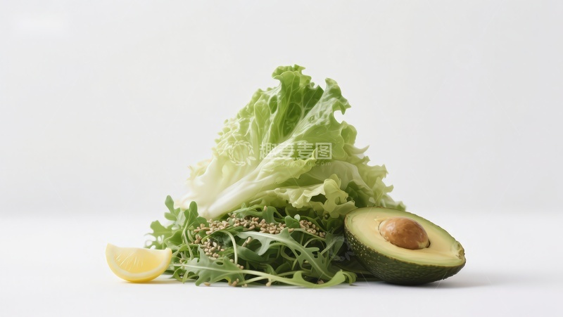 高清大图下载【趣麦麦图】新鲜蔬菜与牛油果静物
