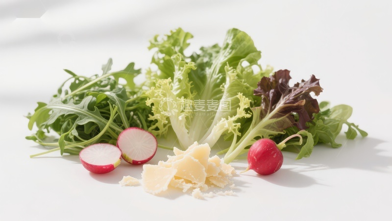 高清大图下载【趣麦麦图】新鲜蔬菜与奶酪组合