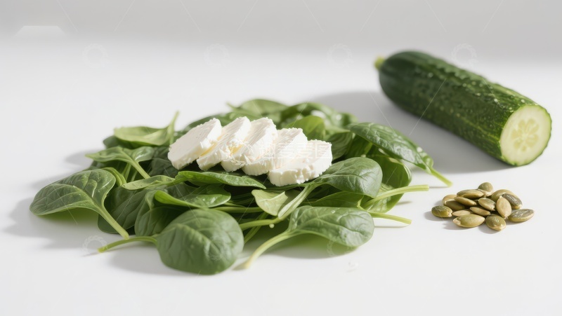高清大图下载【趣麦麦图】新鲜蔬菜与奶酪食材组合