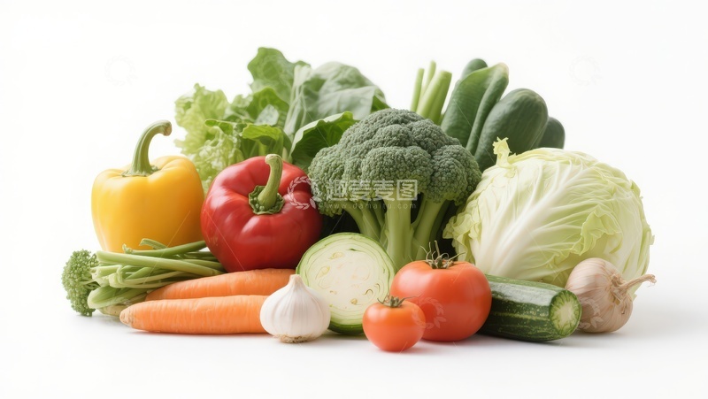 高清大图下载【趣麦麦图】新鲜蔬菜组合展示