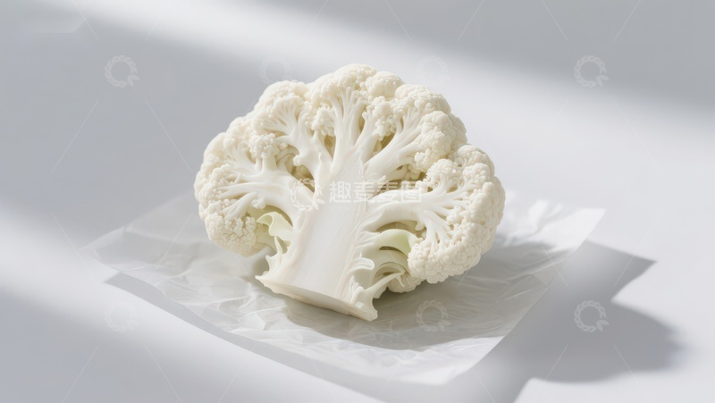 高清大图下载【趣麦麦图】白色花椰菜静物特写