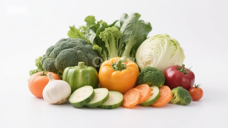 高清大图下载【趣麦麦图】新鲜蔬菜组合展示