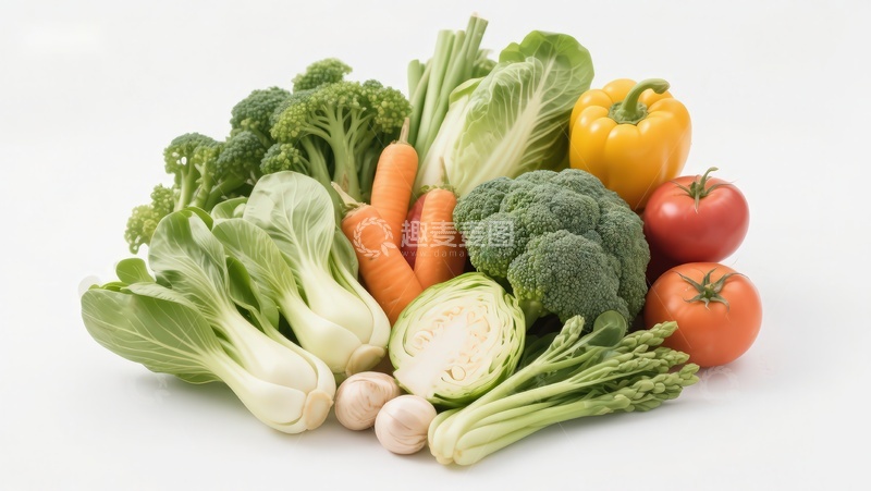 高清大图下载【趣麦麦图】新鲜蔬菜组合展示