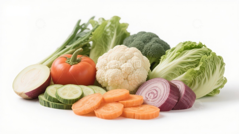 高清大图下载【趣麦麦图】新鲜蔬菜组合展示