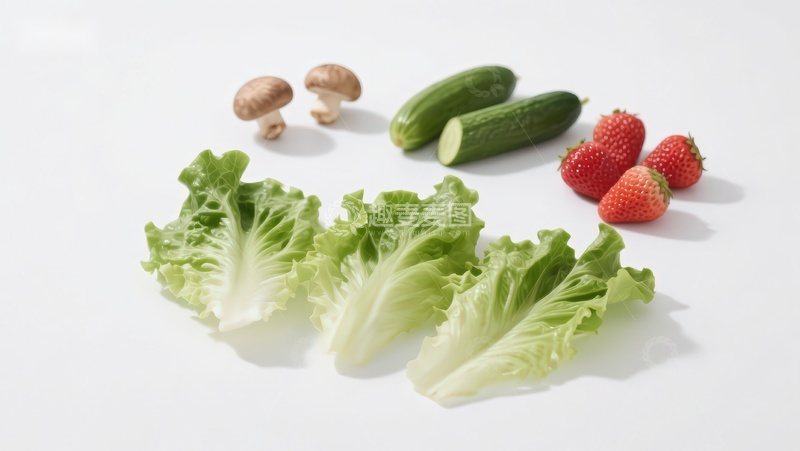 高清大图下载【趣麦麦图】新鲜蔬菜与水果静物展示