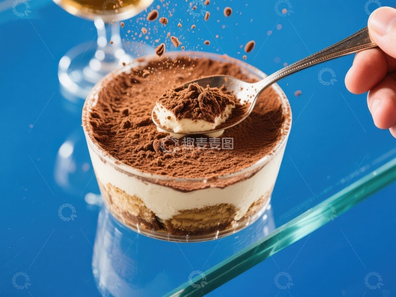 高清大图下载【趣麦麦图】提拉米苏甜点特写