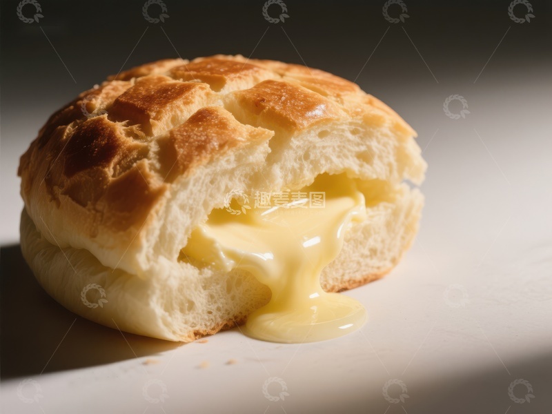高清大图下载【趣麦麦图】奶油泡芙，馅料溢出