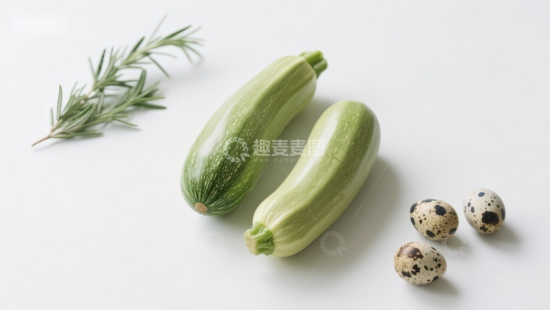 高清大图下载【趣麦麦图】西葫芦与鹌鹑蛋静物摆拍