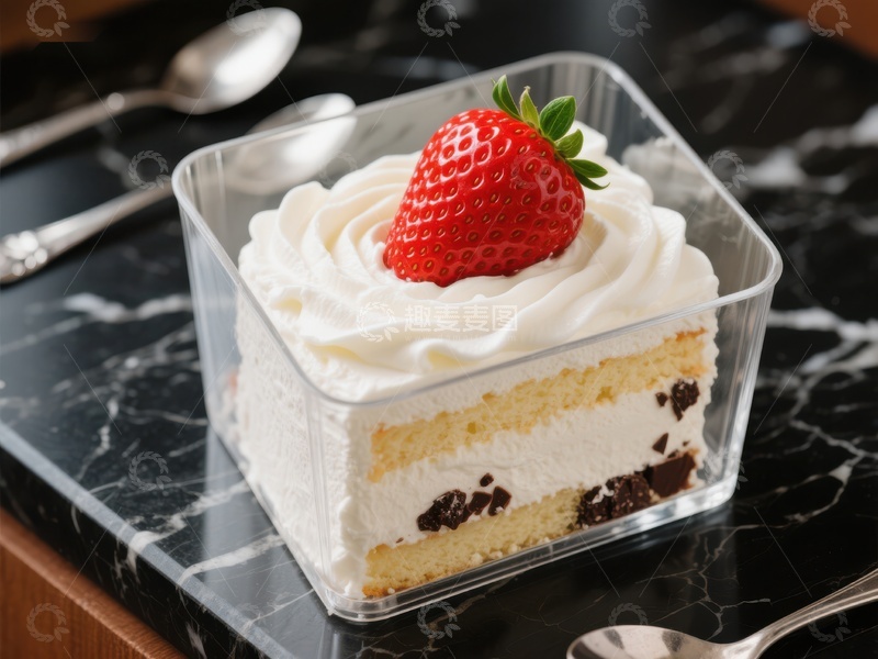 高清大图下载【趣麦麦图】草莓奶油蛋糕杯