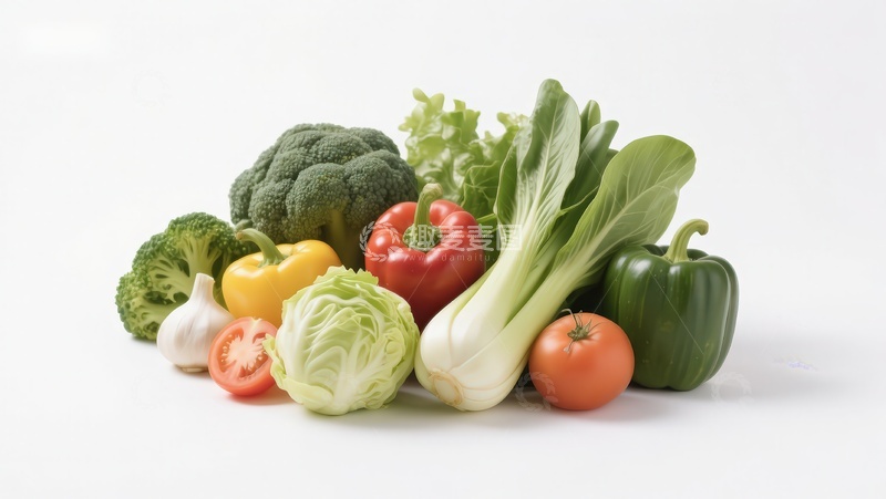 高清大图下载【趣麦麦图】新鲜蔬菜组合展示