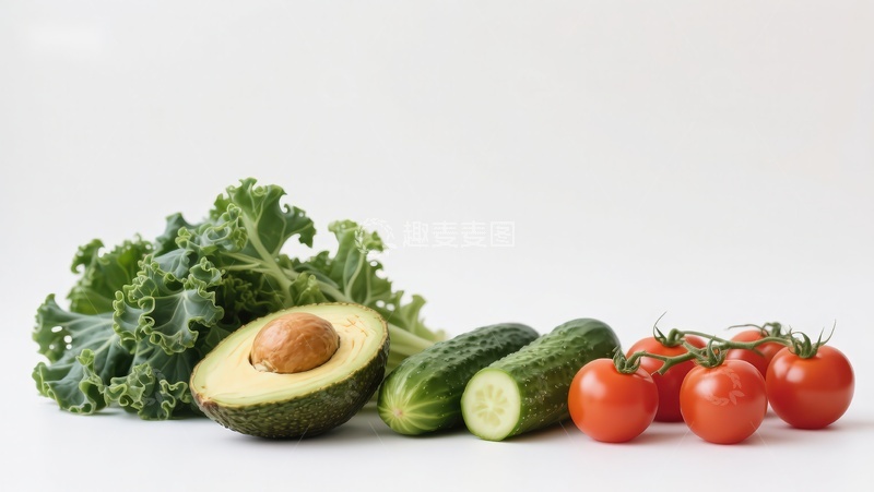 高清大图下载【趣麦麦图】新鲜蔬菜与牛油果组合