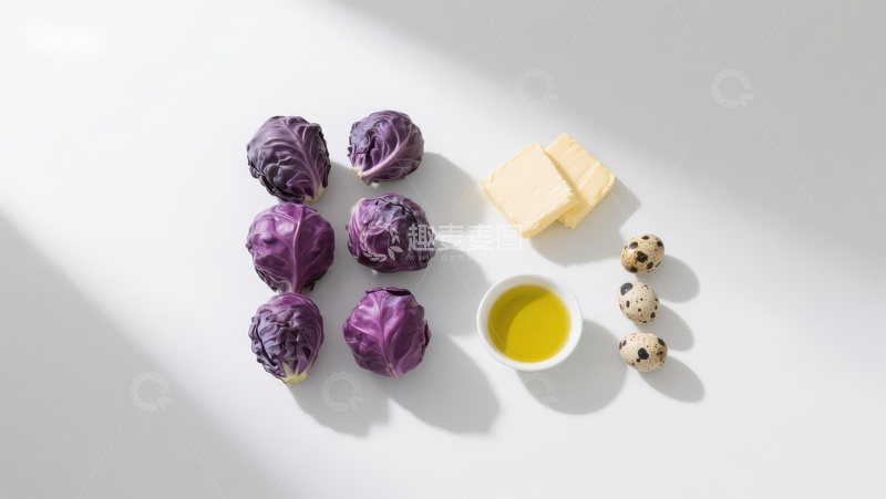 高清大图下载【趣麦麦图】紫甘蓝与食材静物摆拍