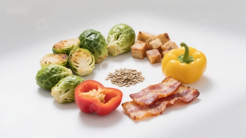 高清大图下载【趣麦麦图】食材组合展示