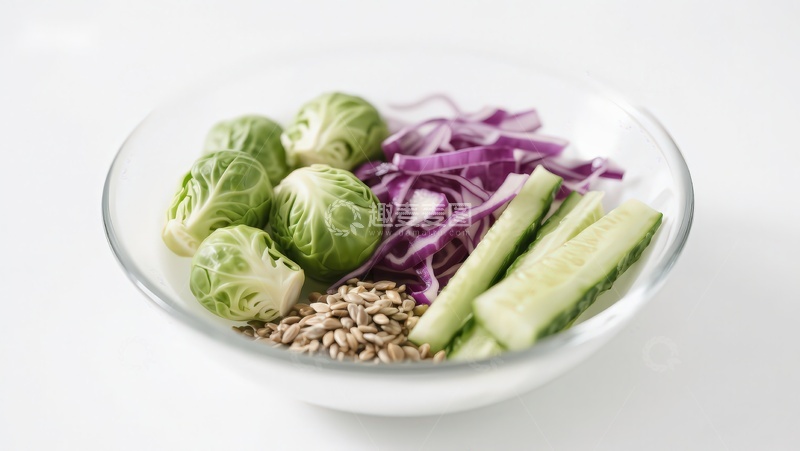 高清大图下载【趣麦麦图】新鲜蔬菜沙拉食材组合