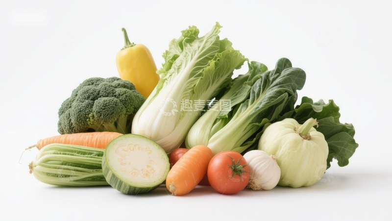 高清大图下载【趣麦麦图】新鲜蔬菜组合展示