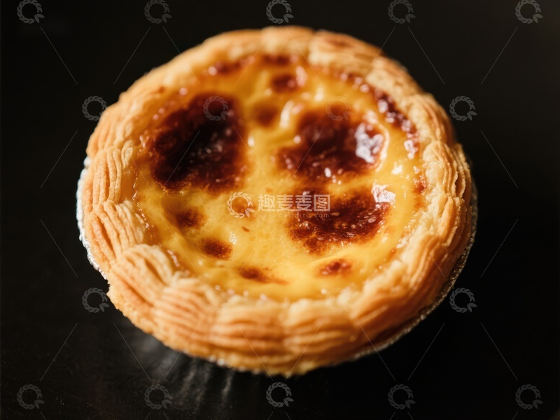 高清大图下载【趣麦麦图】金黄蛋挞，酥皮香甜