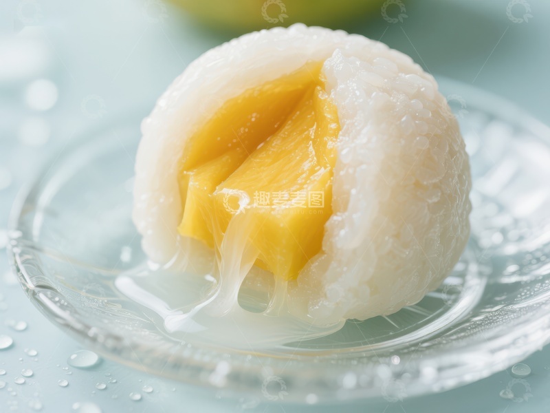 高清大图下载【趣麦麦图】芒果糯米糍，清新美味