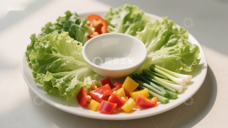 高清大图下载【趣麦麦图】新鲜蔬菜拼盘摆盘