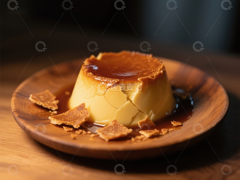 高清大图下载【趣麦麦图】焦糖布丁，甜蜜的诱惑