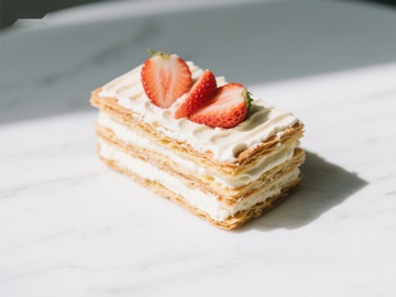 草莓奶油千层酥