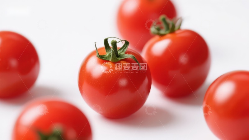 高清大图下载【趣麦麦图】新鲜樱桃番茄特写
