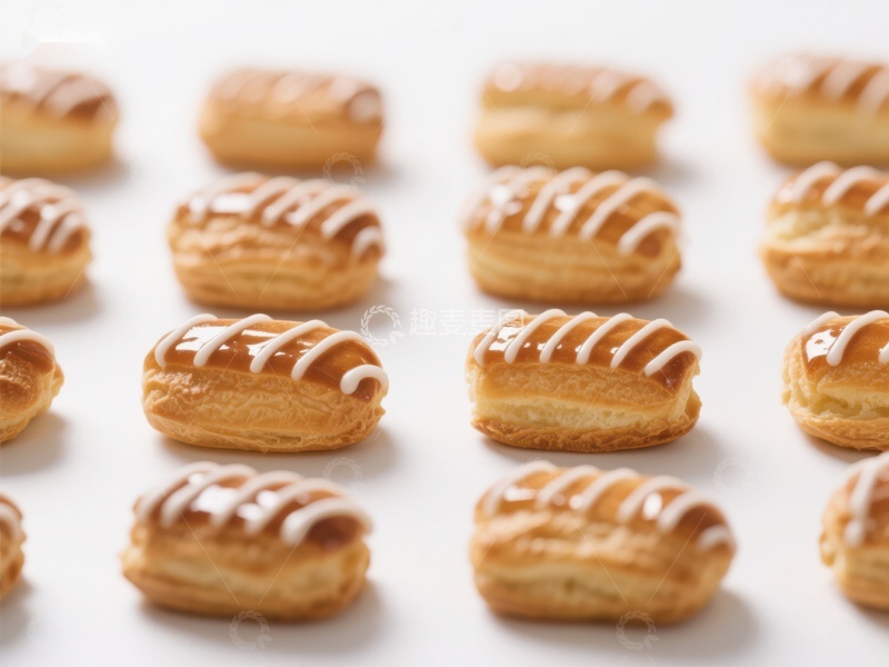 高清大图下载【趣麦麦图】精致奶油泡芙整齐排列