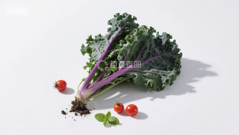 高清大图下载【趣麦麦图】紫叶甘蓝与小番茄静物