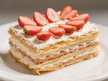 草莓奶油千层酥