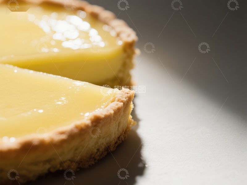 高清大图下载【趣麦麦图】柠檬挞特写，诱人甜点